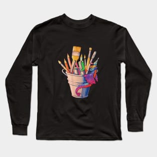 Art supplies dragon Long Sleeve T-Shirt